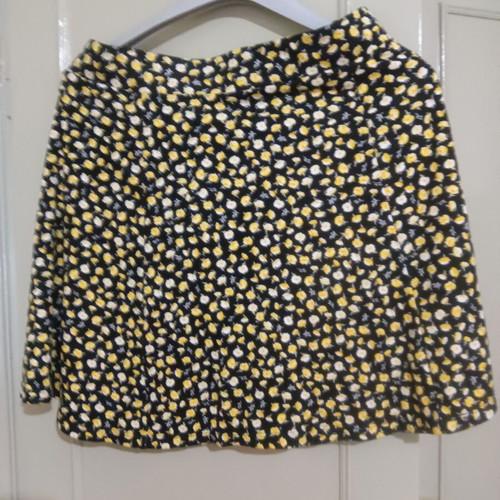 Zara mini skirt Small/Medium, polyester and cotton with pleats