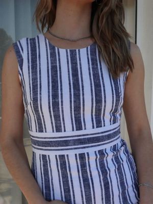 Φόρεμα J. Crew λινό μεταχειρισμένο, μέγεθος Medium, άσπρο