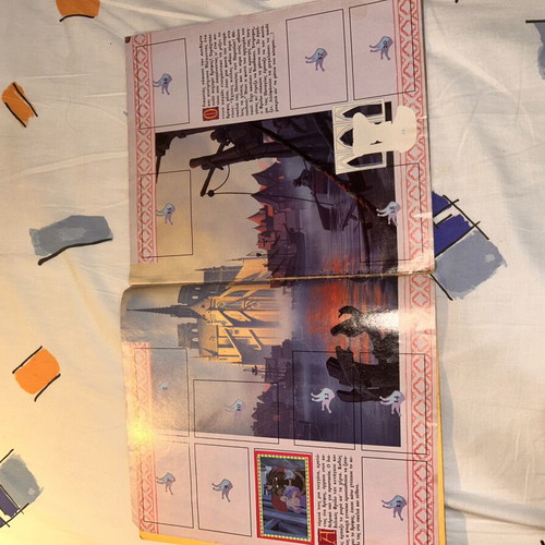 The Hunchback of Notre Dame Panini Disney album used, 20 stickers attached