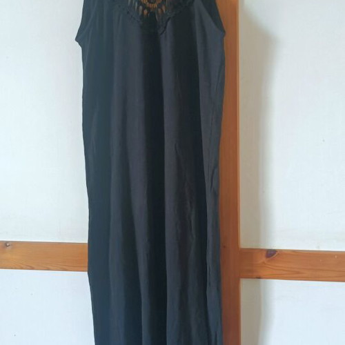 LA dolls dress black cotton like new, size medium
