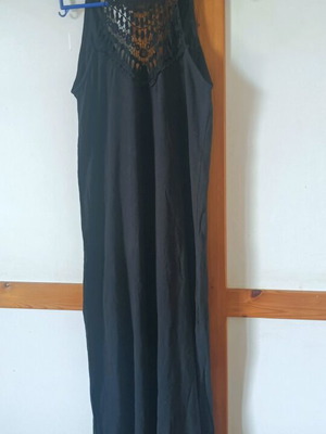 LA dolls dress black cotton like new, size medium