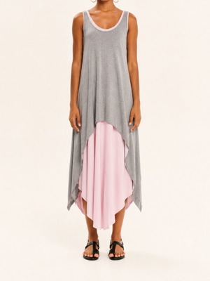 Ioanna Kourbela Kyklos dress used, size M, grey and pink