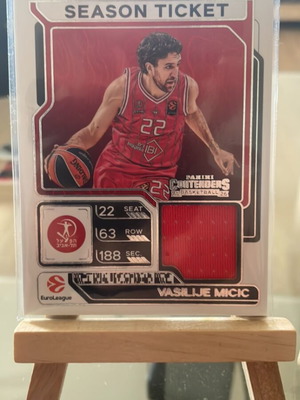 Vasilije Micic Season Ticket 2025-26 New with Patch
