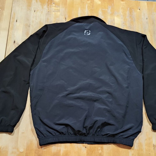 Lotto windbreaker jacket XL, black and grey, Italian sport design