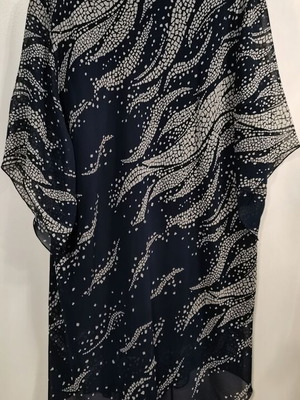 Blouse 4XL new, dark blue with inner fabric