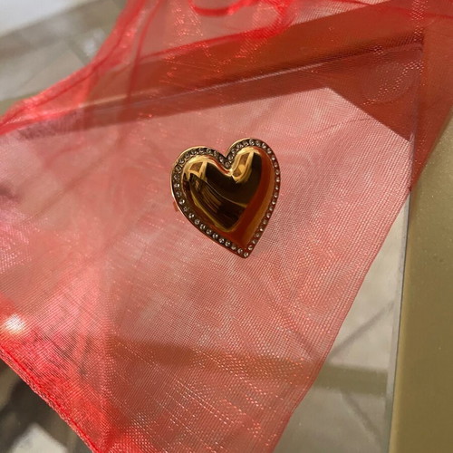 Steel heart ring new