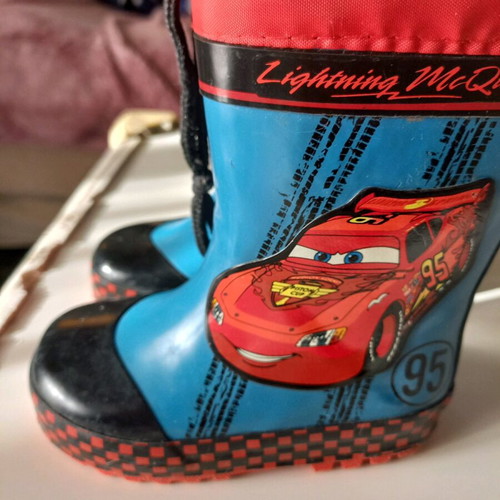 Disney rain boots used, size 22 for boys