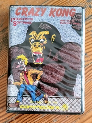 Commodore 64 Crazy Kong game used, clamshell