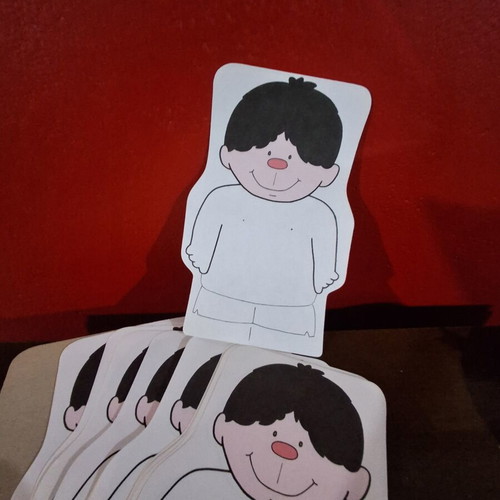 Vintage paper figures of children pack of 19, like new
