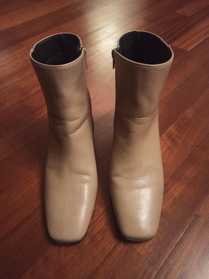 Women's boots used, size 41, beige