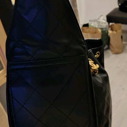 Chanel Caviar Shoulder Bag New Genuine Leather With Case