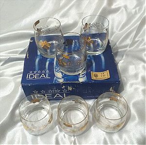Σέτ έξι κρυστάλλινα ποτήρια για ουίσκυ Βοημίας με σήμα γνησιότητας