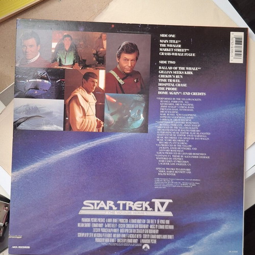 Star Trek IV The Voyage Home vinyl soundtrack 1986 like new