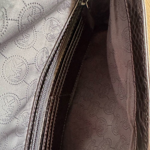 Michael Kors silver leather bag like new
