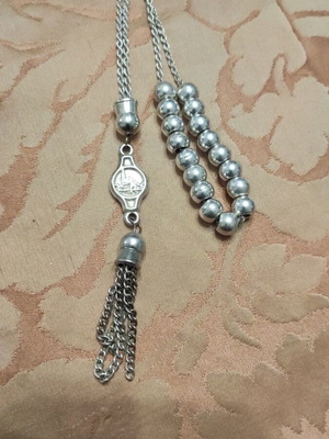 Vintage silver worry beads handmade like new
