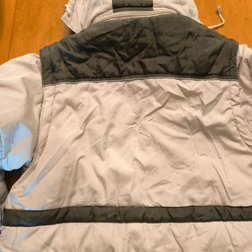Children's jacket with detachable sleeves 13 years 158 cm like new, beige and gray