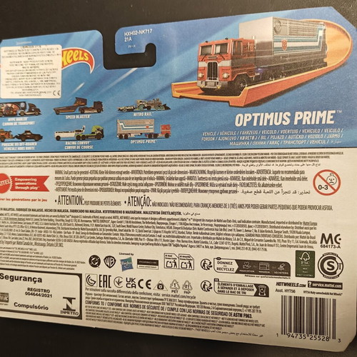Hot Wheels Optimus Prime Transformers toy new, sealed