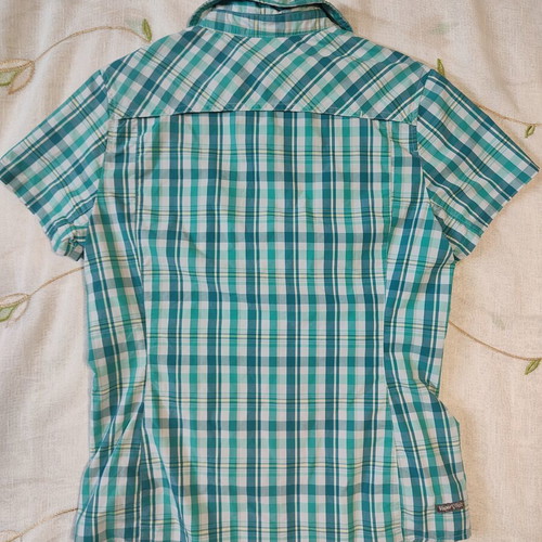 The North Face VaporWick women's hiking shirt size M like new, plaid