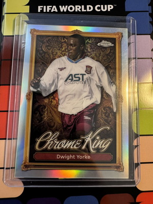 Topps Premier League 2025-26 Chrome King Dwight Yorke κάρτα σαν καινούργιο