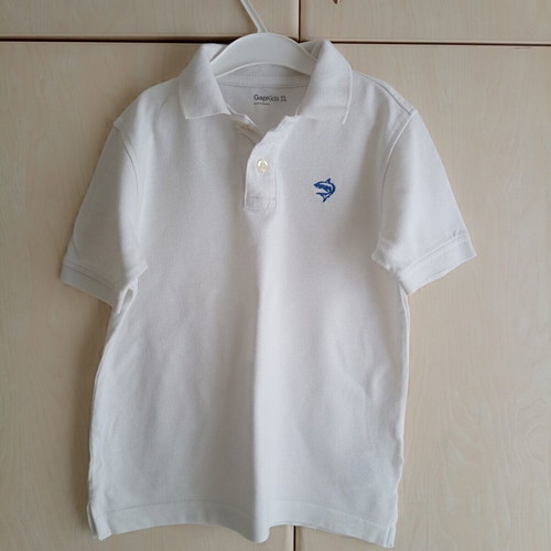 Gap Kids Polo Shirt classic white size 116 cm like new