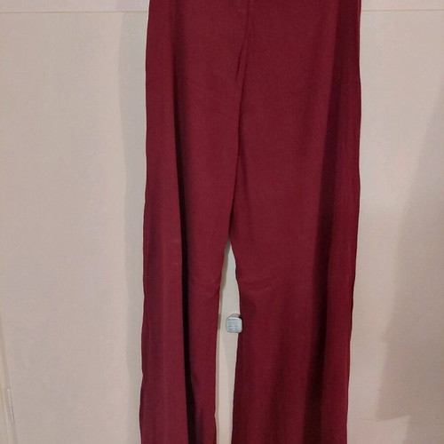 Burgundy palazzo pants like new, summer, size M Pull & Bear