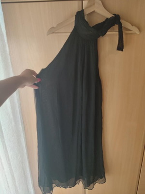 Φόρεμα Anna Riska 100% silk μαύρο