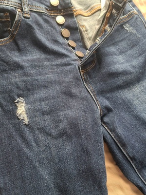 Women's fitted jeans like new, size S 36 8, blue