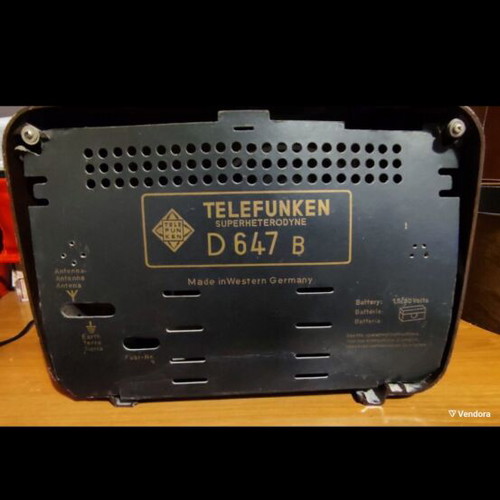 Telefunken Superheterodyne D 647 B vintage radio used