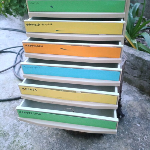 Used office filing cabinet with 6 drawers without key