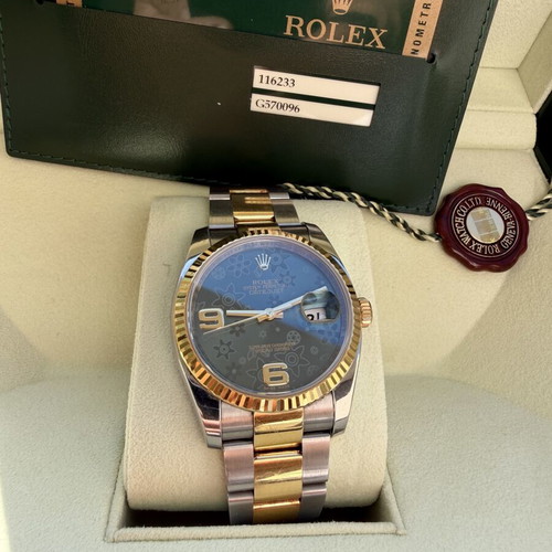 Rolex 116233 full set like new, green dial unisex watch