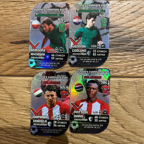 Metal football tags used, collectible