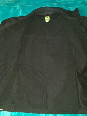 Men's softshell jacket L like new, black