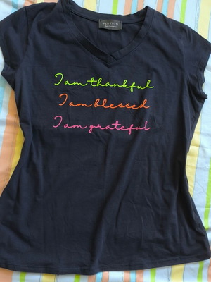 T-shirt Per Tutti graphite color, fitted model, like new, size L or XL