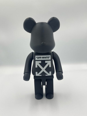 Φιγούρα Bearbrick Style Off-White Matte Black Edition καινούργια 25 cm