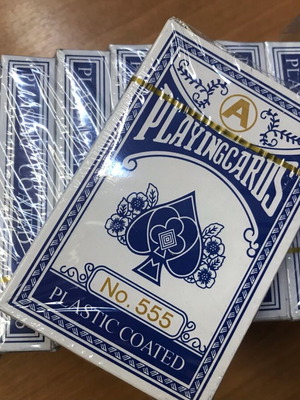 Luxury plastic playing cards new, pack of 9