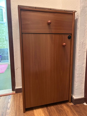 Wooden storage cabinet like new