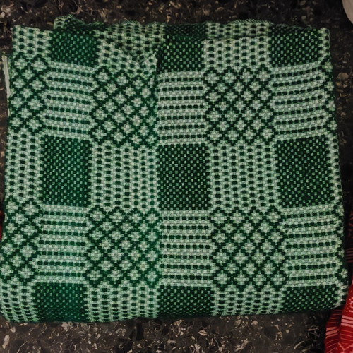 Vintage woven and knitted traditional blankets