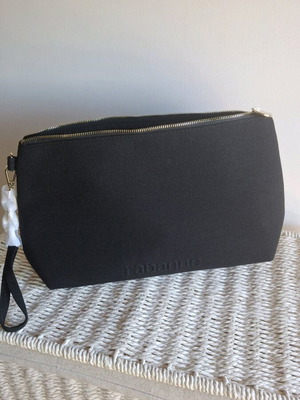 Rabanne toiletry bag new, black unisex multipurpose pouch