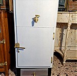 Ψυγείο Πάγου Μεταλλικό Συντηρημένο Λειτουργεί Εποχής 1950