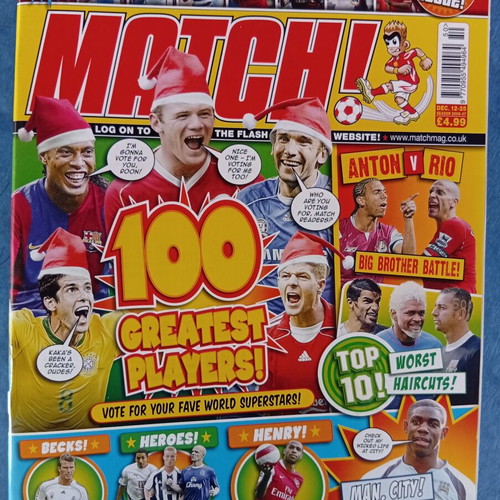 Match Football Magazine issue 12-25/12/2006 like new, Premier League posters