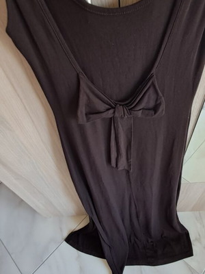 Dress Anel brown with bow, like new
