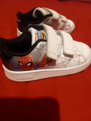 Adidas 24n shoes with designs, good condition, slightly faded