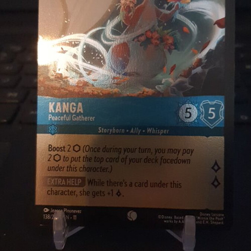 Kanga Peaceful Gatherer Cold Foil Disney Lorcana card like new