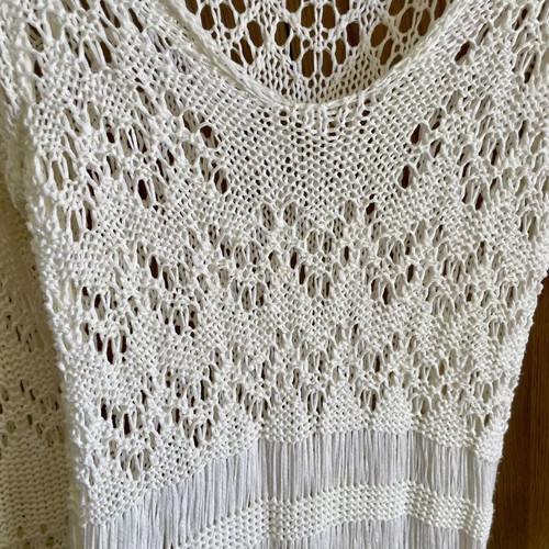 White knitted beach dress like new by ΚΑ-ΠΑ fashion