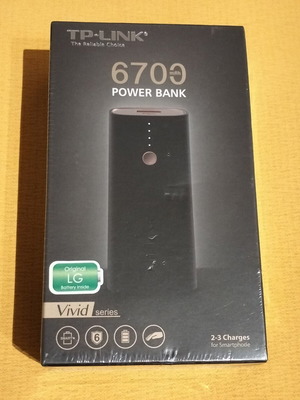 TP-LINK Vivid Series 6700mAh Power Bank, sealed