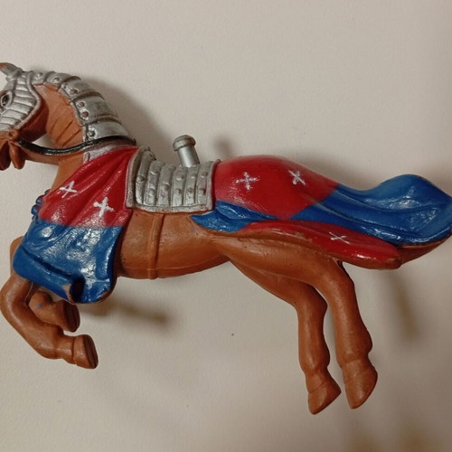 Plastoy Medieval Knights Horse figure used, PVC