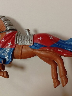 Plastoy Medieval Knights Horse figure used, PVC