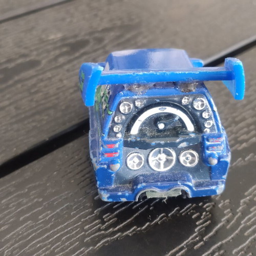 Disney Cars DJ 1:55 scale used, moderate condition with glued spoiler
