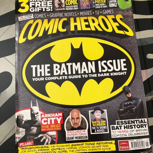 Comic Heroes Magazine #7 used with Judge Dredd, League of Gents, Green Lantern posters and Batman guide