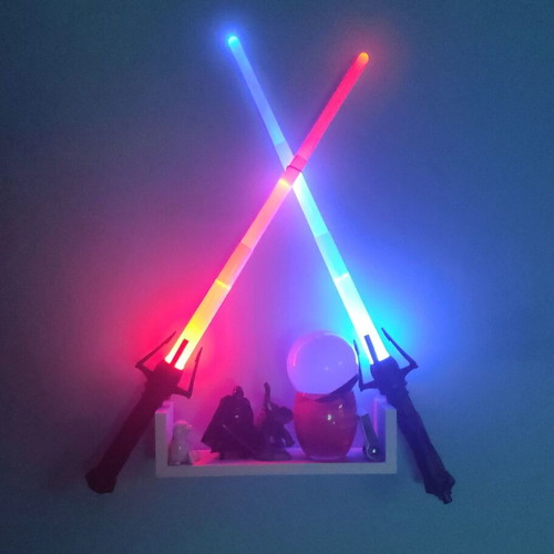 Star Wars lightsaber pair with LED lighting like new